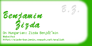 benjamin zizda business card